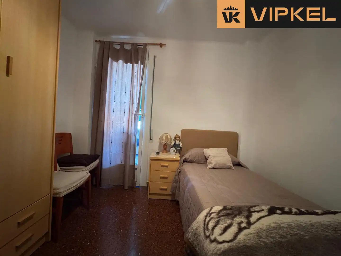 Schlafzimmer von Wohnung zum Verkauf in Cornellà de Llobregat mit Klimaanlage, Heizung und Terrasse
