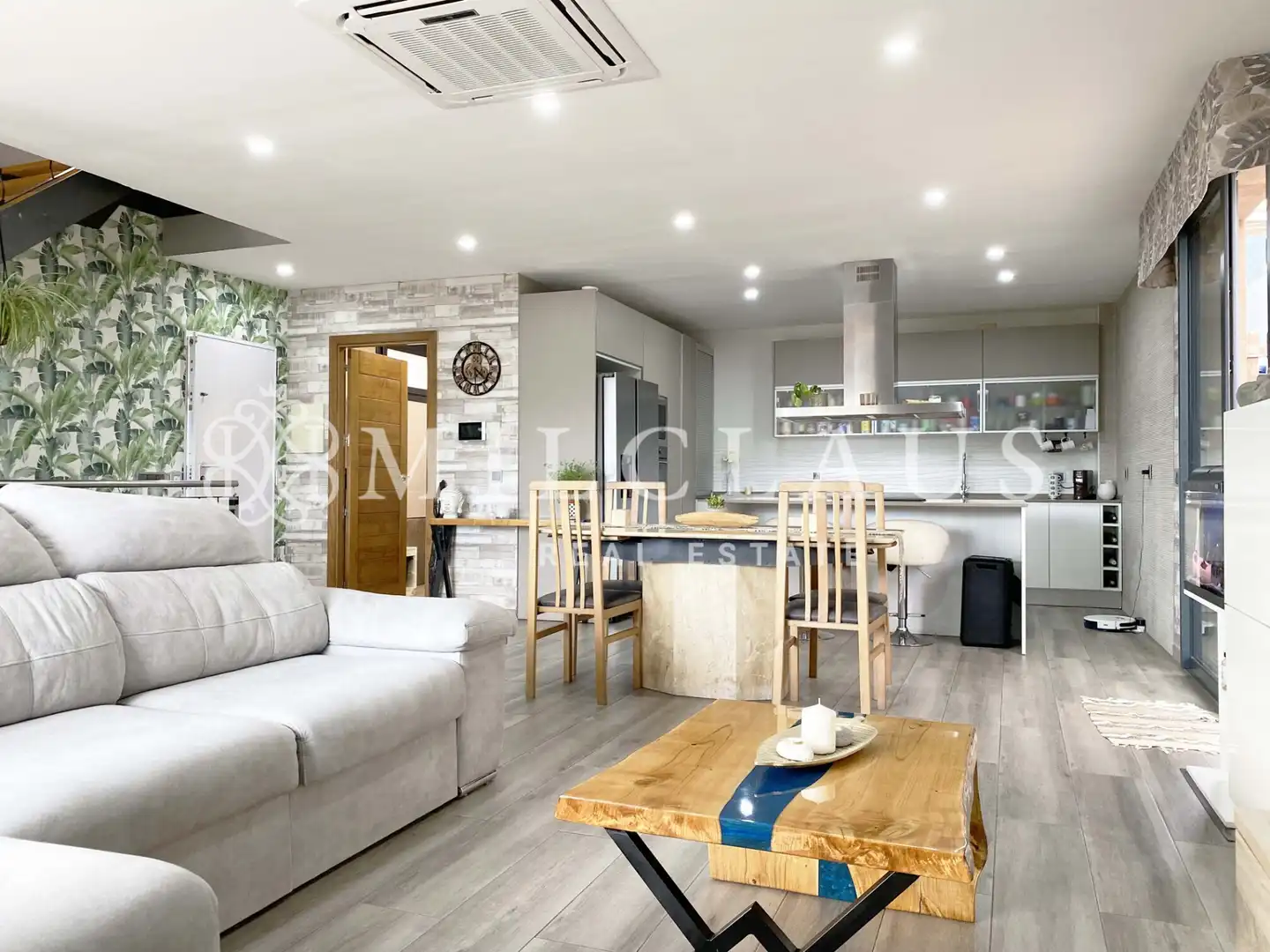 Wohnzimmer von Haus oder Chalet zum Verkauf in Lliçà d'Amunt mit Klimaanlage, Heizung und Privatgarten