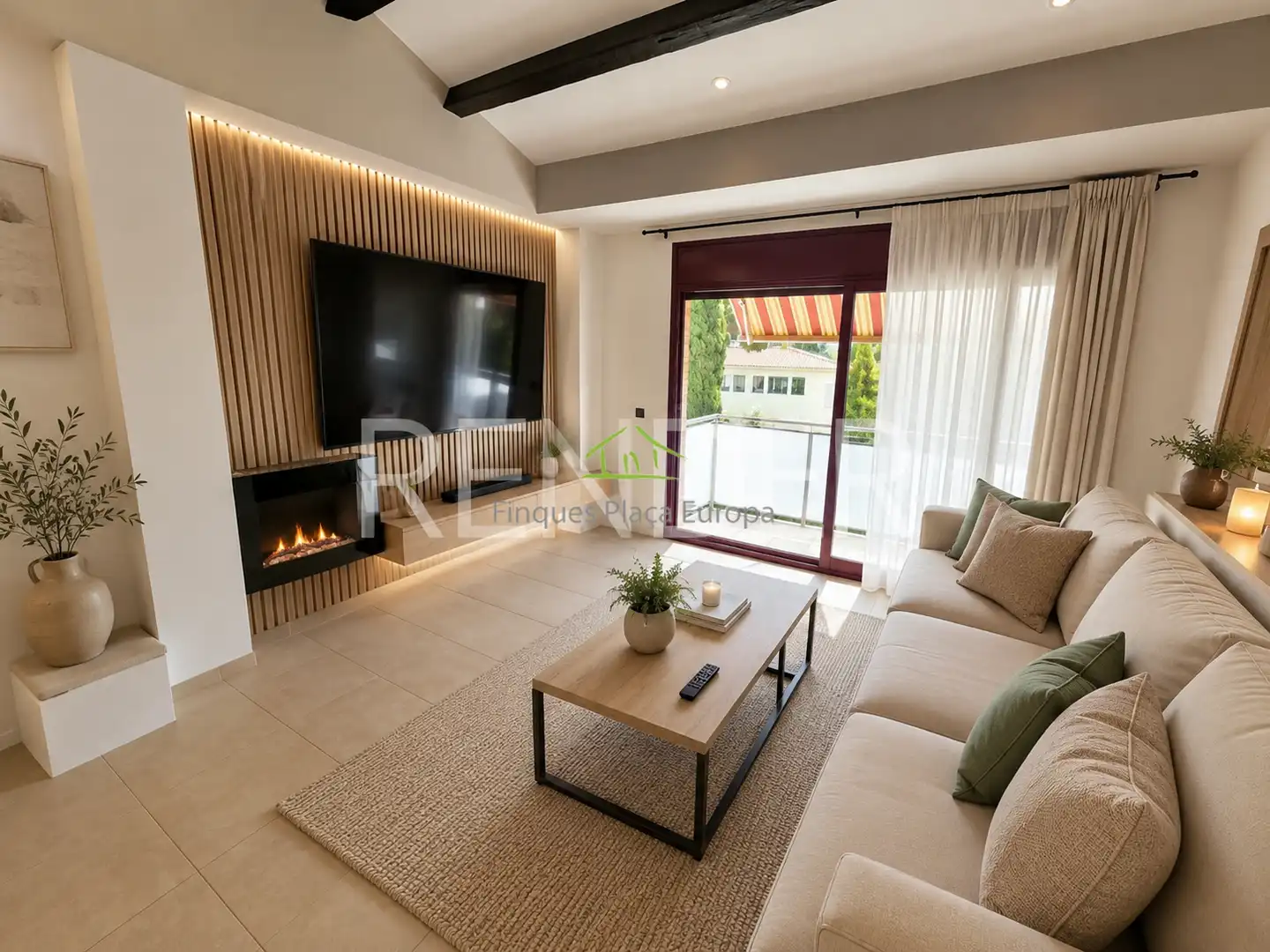 Sala d'estar de Apartament en venda en Santa Cristina d'Aro amb Aire condicionat, Calefacció i Terrassa