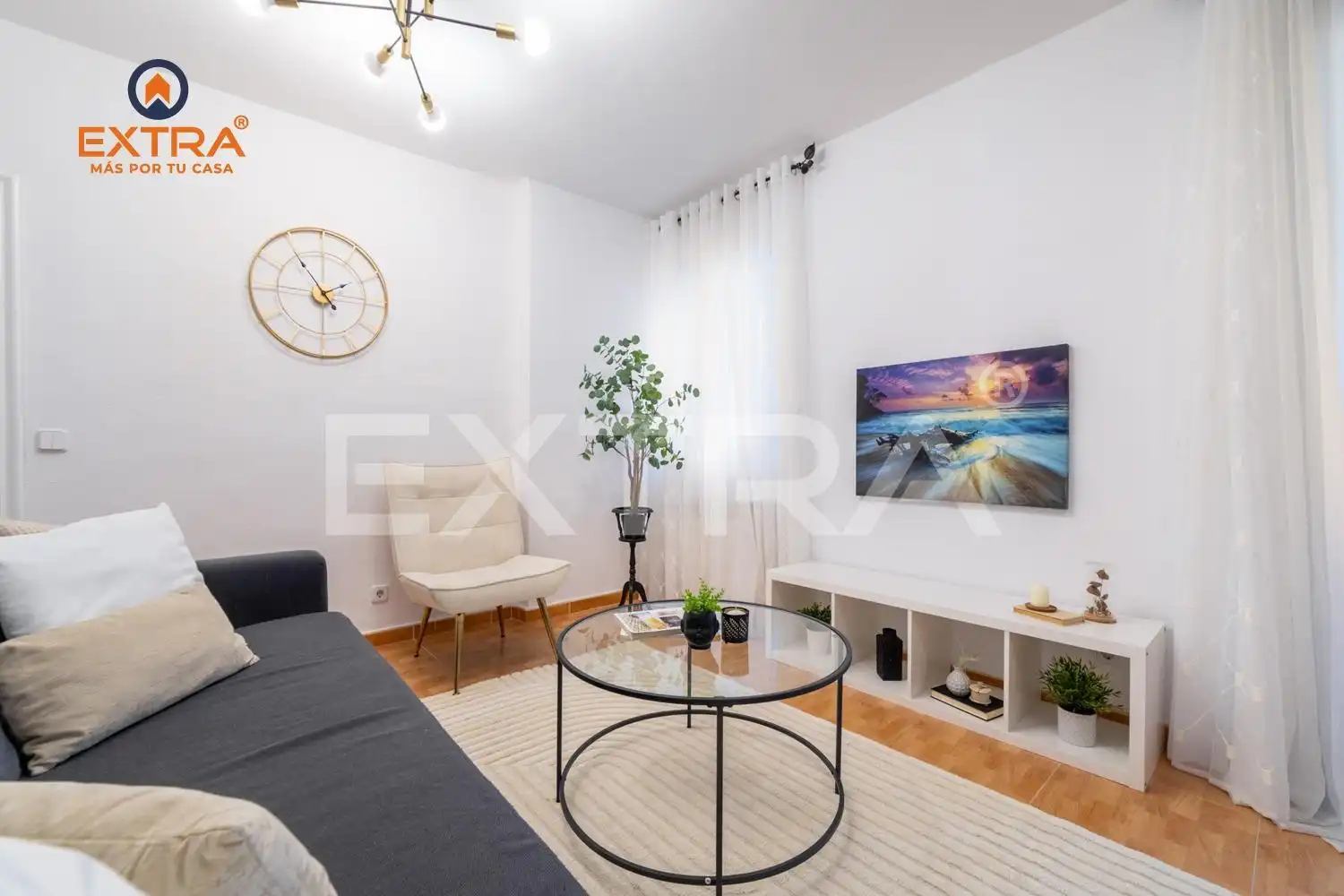 Wohnzimmer von Wohnung zum Verkauf in Madrid mit Heizung und Terrasse