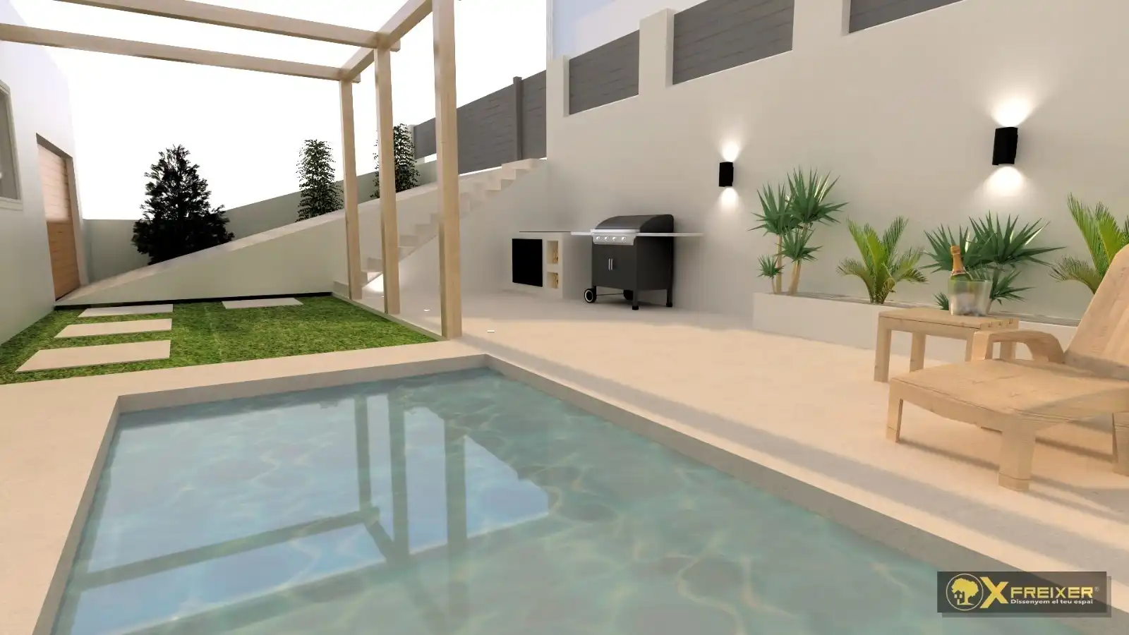 Piscina de Casa o chalet en venta en Sant Cebrià de Vallalta con Aire acondicionado, Calefacción y Jardín privado
