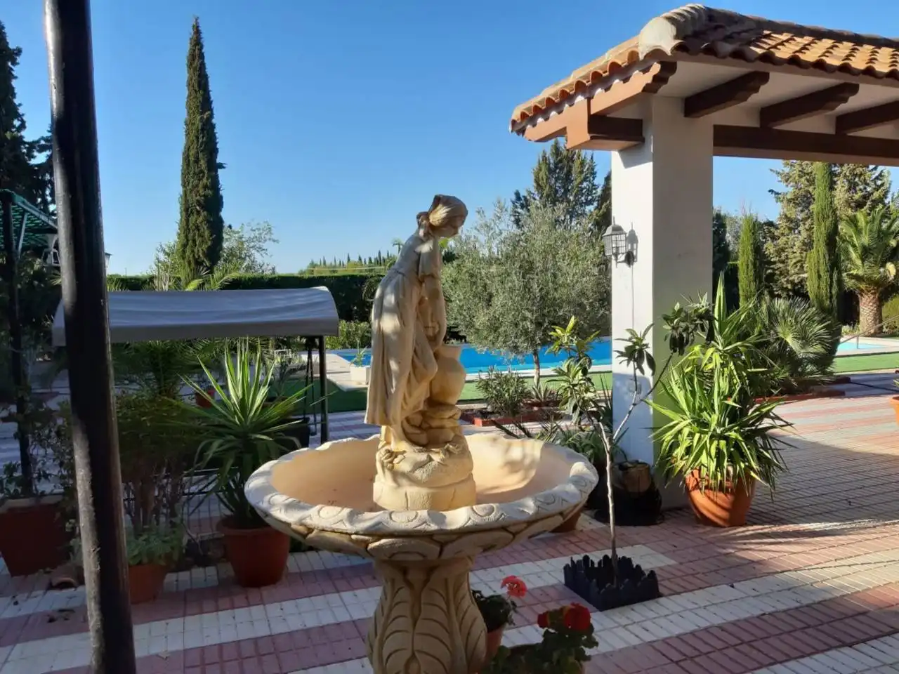 Jardín de Finca rústica en venta en Pozuelo de Calatrava con Aire acondicionado, Jardín privado y Terraza