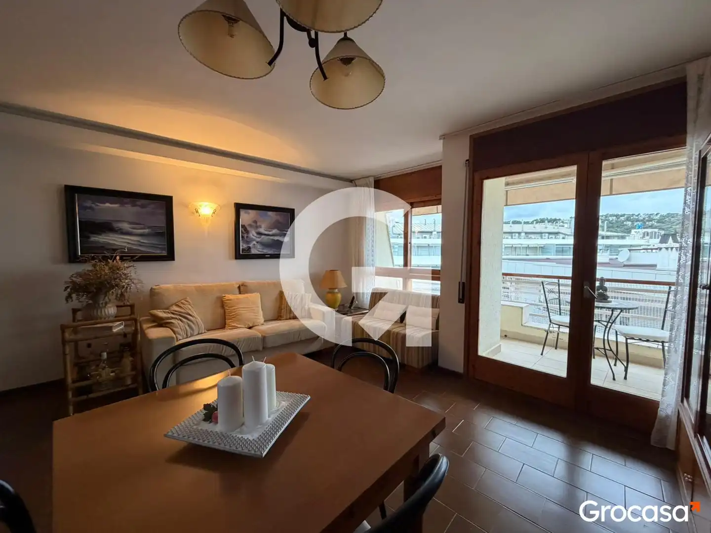 Sala d'estar de Apartament en venda en Tossa de Mar amb Aire condicionat, Terrassa i Forn