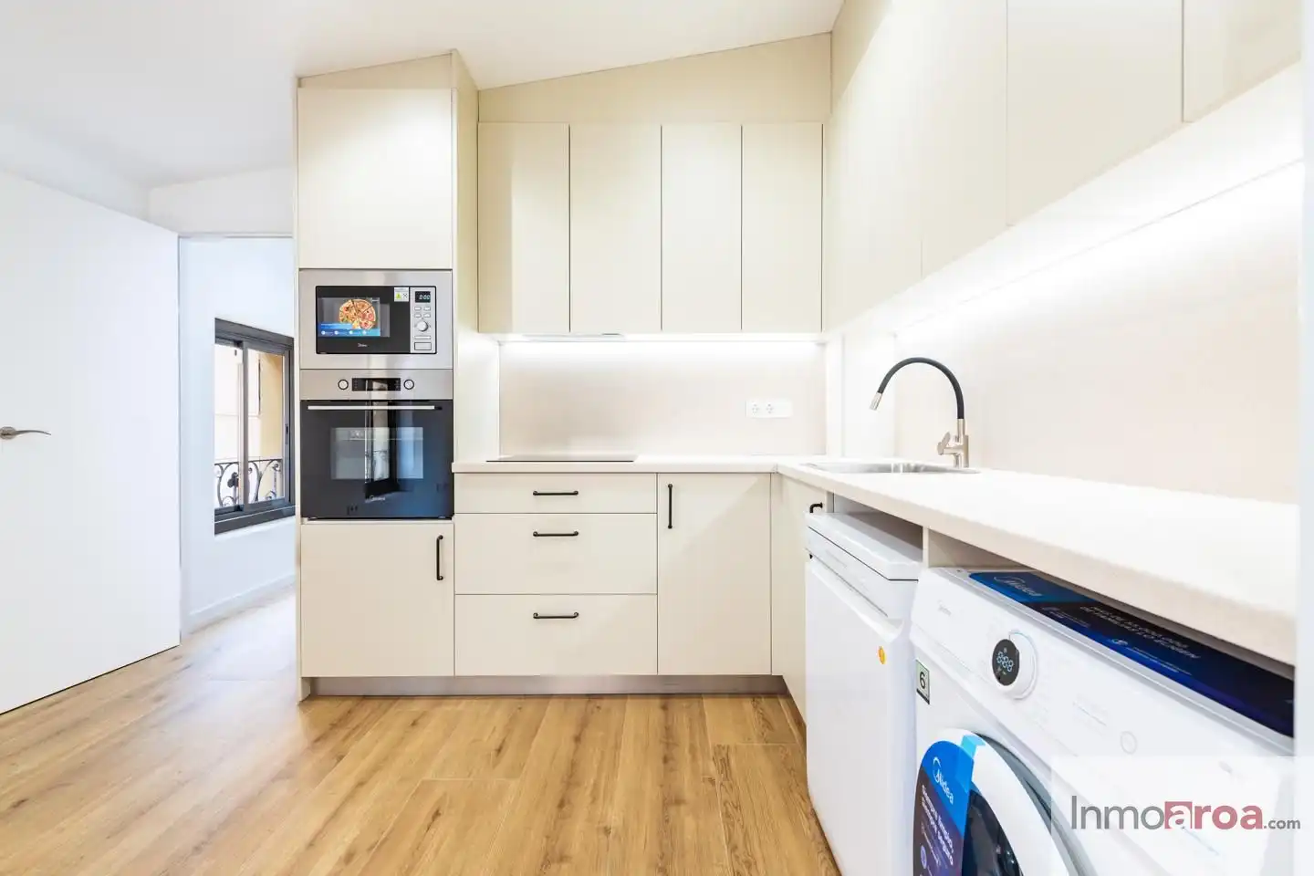 Küche von Wohnung zur Miete in Castellón de la Plana / Castelló de la Plana mit Klimaanlage und Heizung