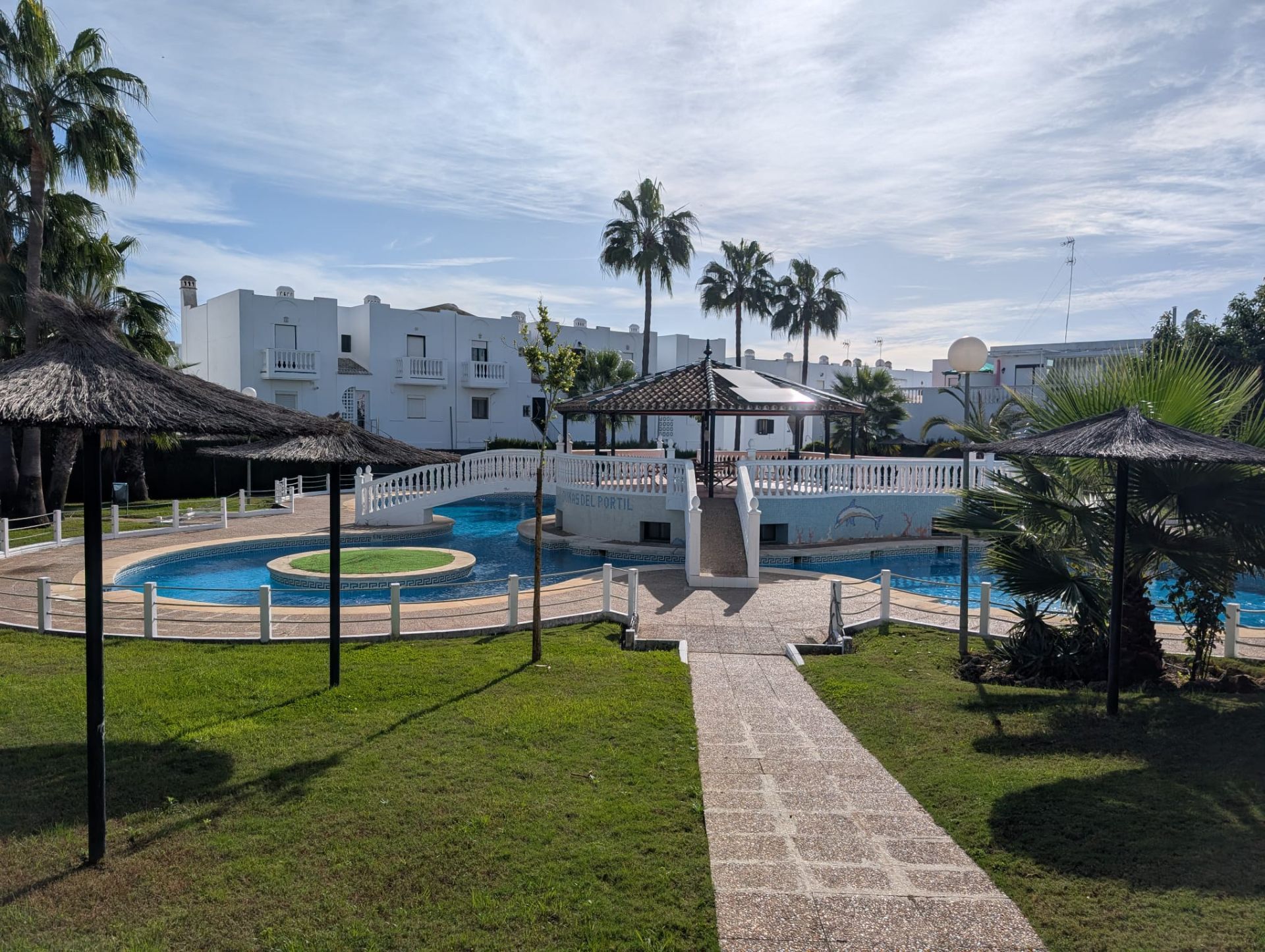 Swimming pool of Single-family semi-detached for sale in El Portil  with Air Conditioner