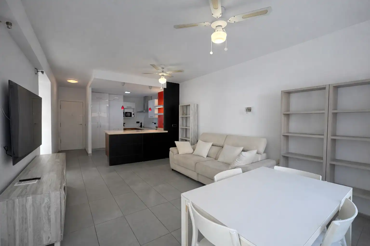 Sala de estar de Piso en venta en Calpe / Calp con Aire acondicionado y Amueblado