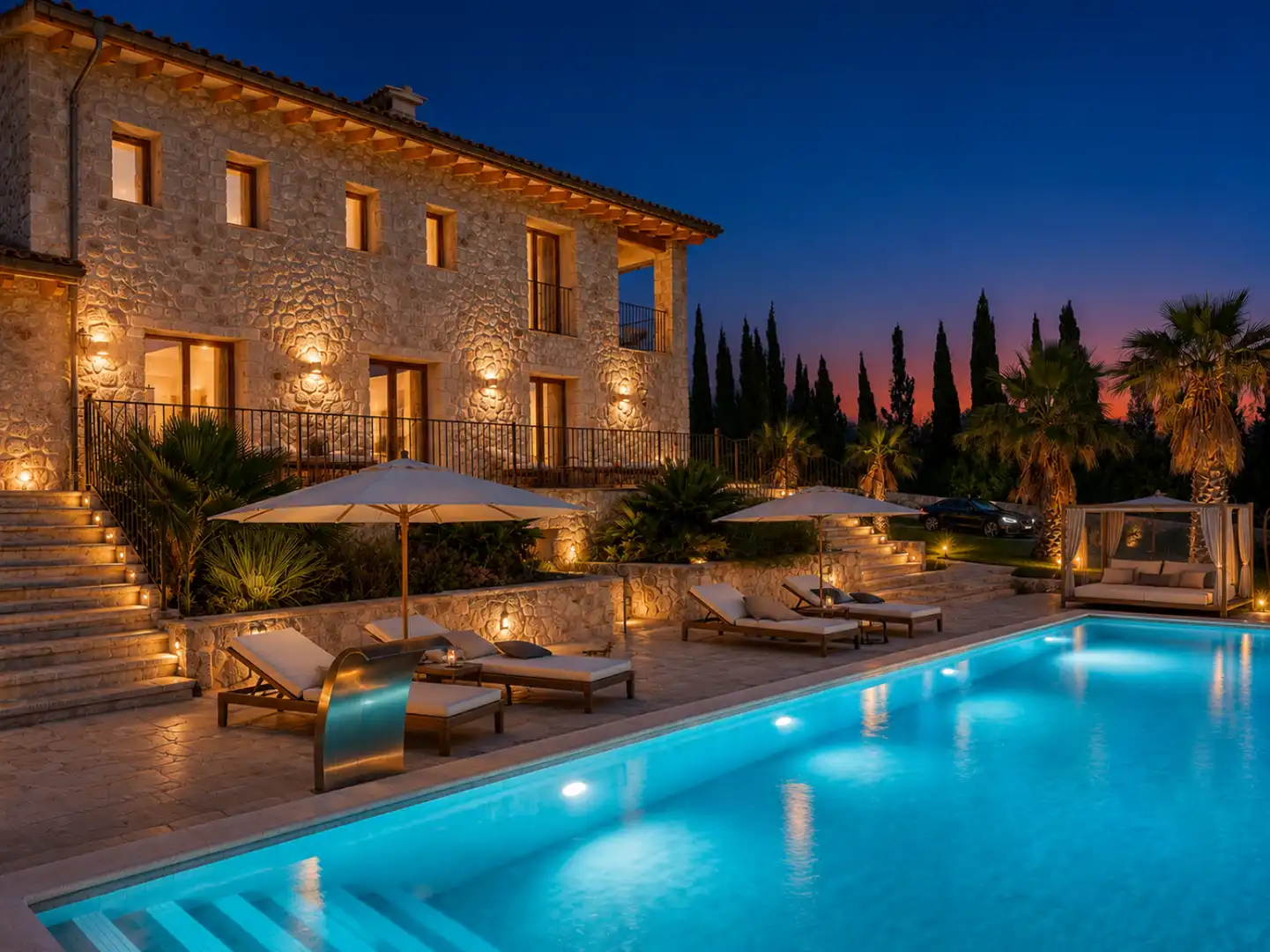 Terrassa de Casa o xalet en venda en Lloret de Vistalegre amb Aire condicionat, Terrassa i Piscina