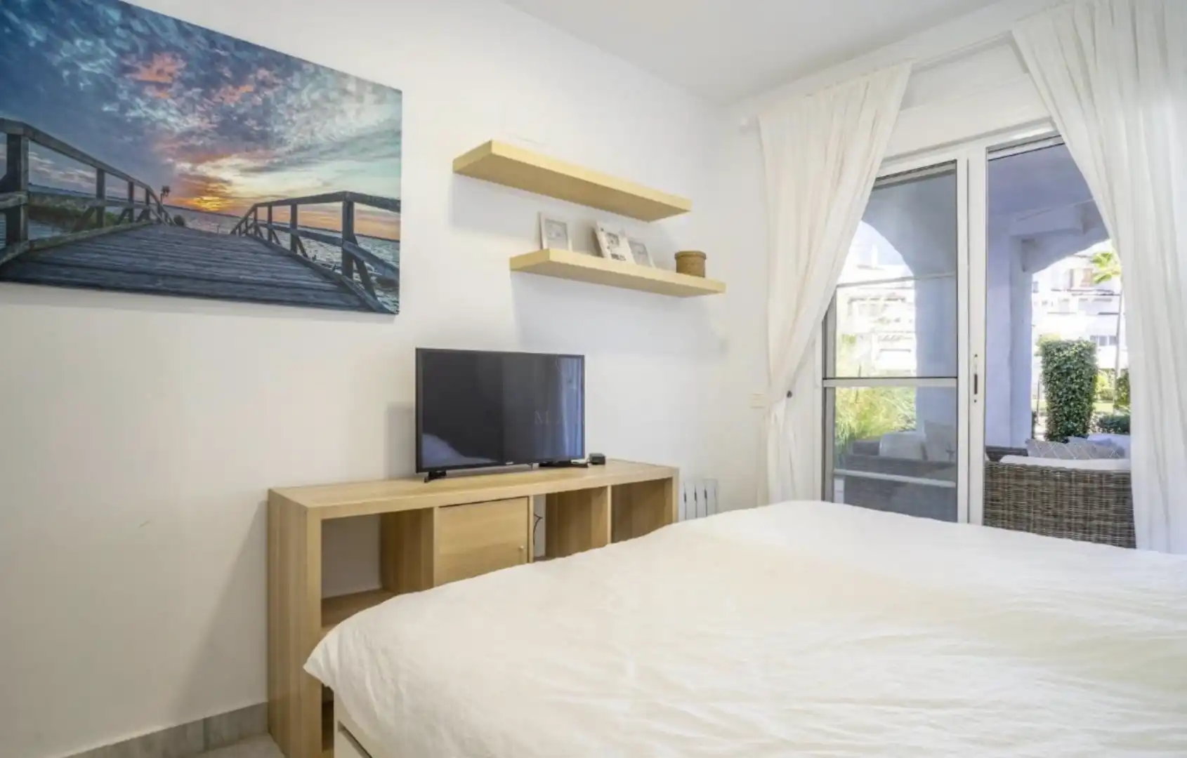 Bedroom of Ground floor for rent in Marbella  with Air Conditioner, Swimming Pool and Furnished