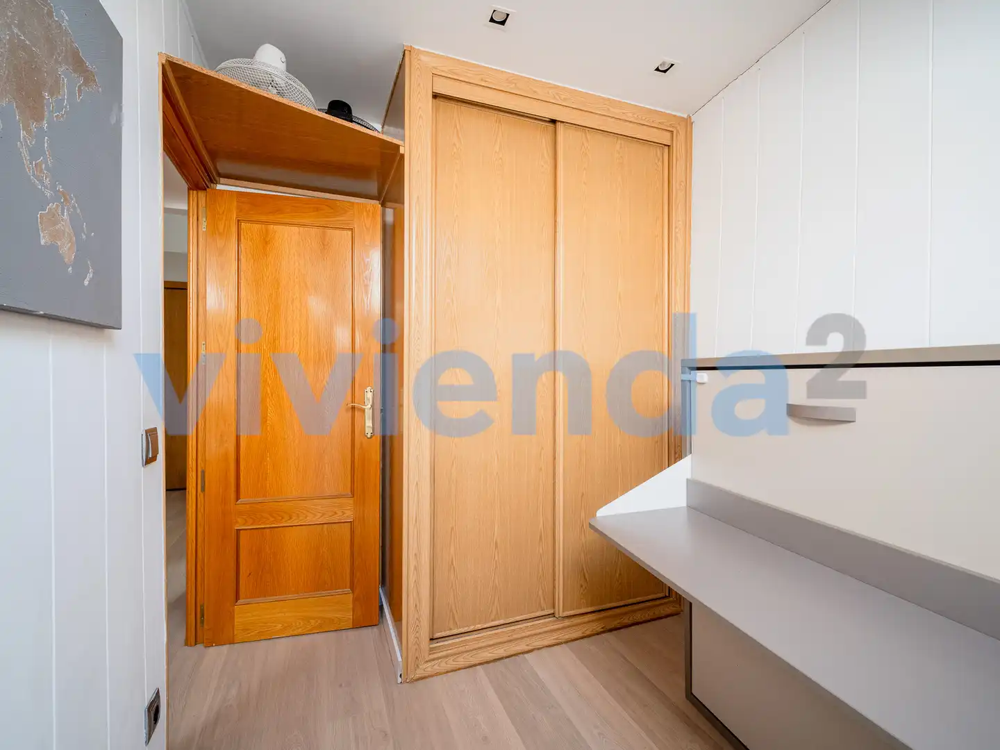 Schlafzimmer von Wohnung zur Miete in Madrid mit Klimaanlage und Heizung