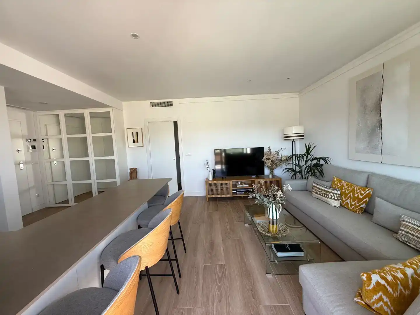 Sala de estar de Piso en venta en Madrid con Aire acondicionado, Parquet y Trastero