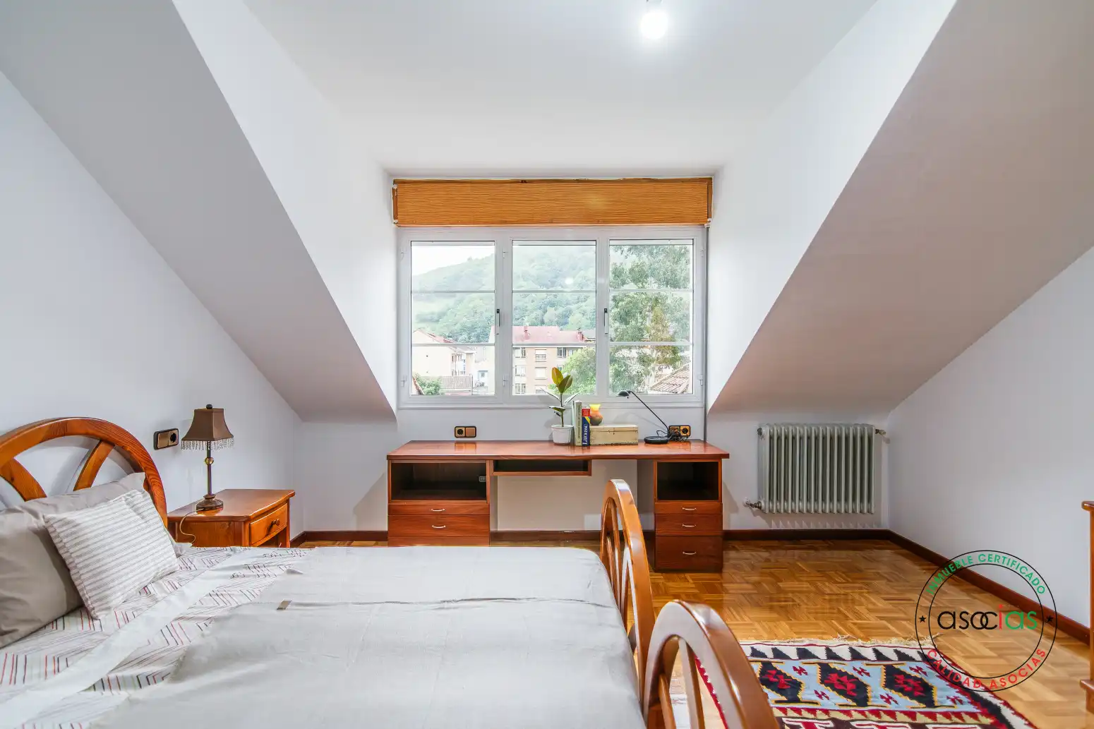 Bedroom of Attic for sale in Lena  with Heating, Parquet flooring and Terrace