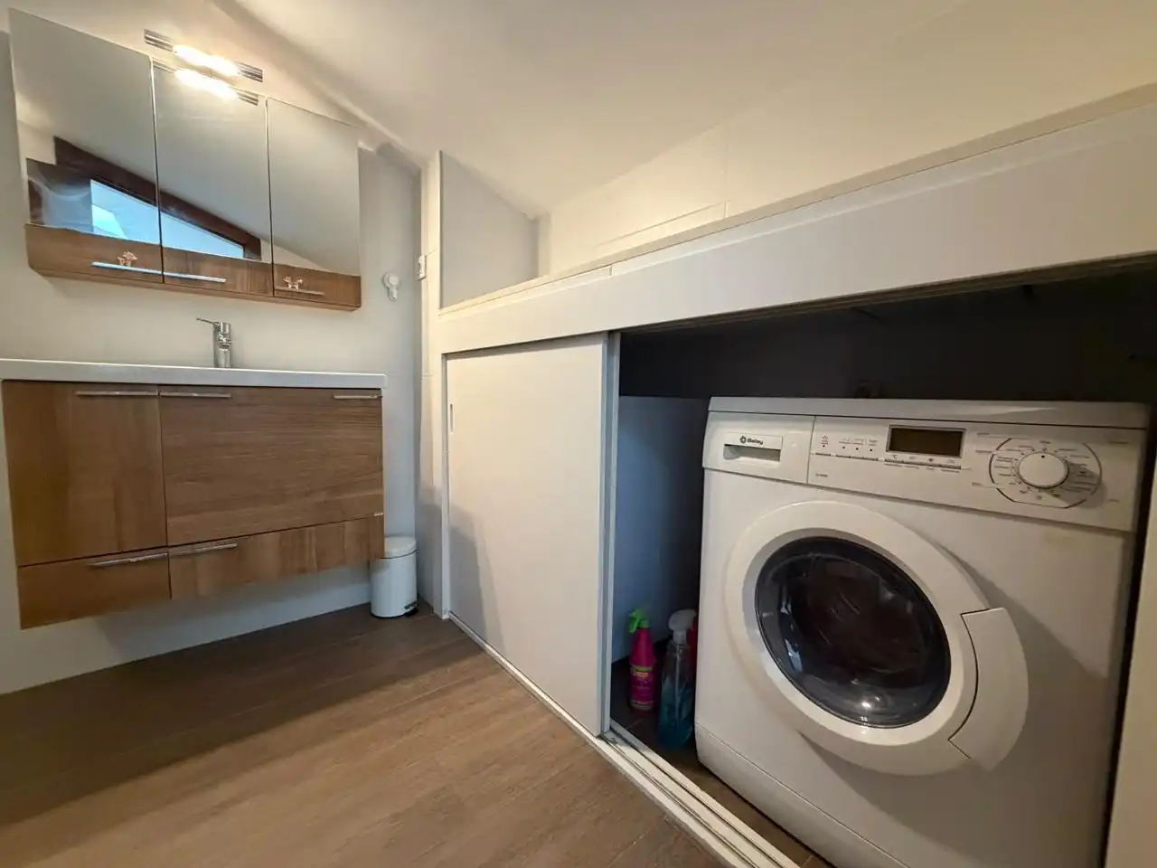 Kitchen of Attic for rent in Barcelona  with Air Conditioner, Parquet flooring and Terrace