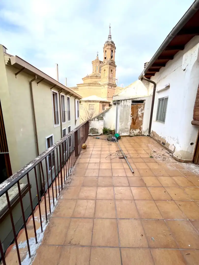 Terrace of Flat for sale in Tudela  with Heating, Terrace and Storage room