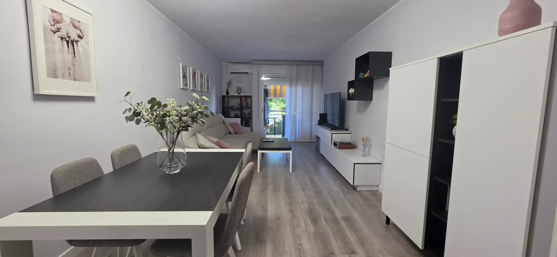 Wohnzimmer von Wohnung zum Verkauf in Sant Adrià de Besòs mit Klimaanlage, Heizung und Parkett