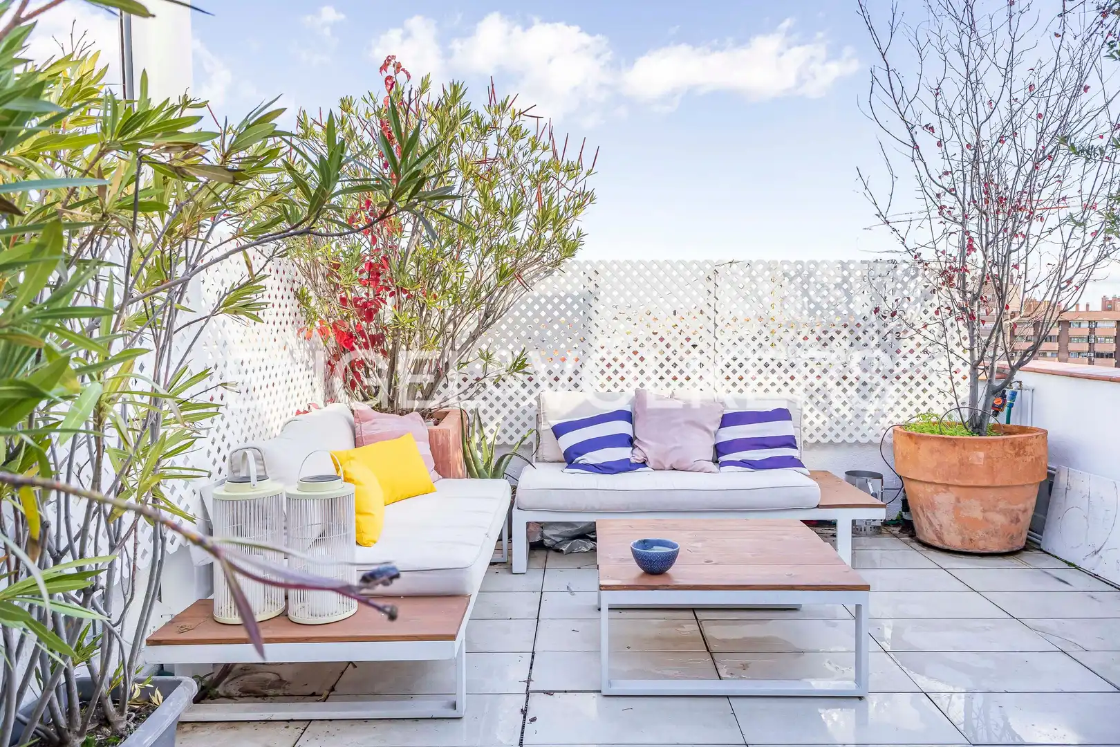 Terrasse von Dachboden zur Miete in Madrid mit Klimaanlage, Heizung und Terrasse