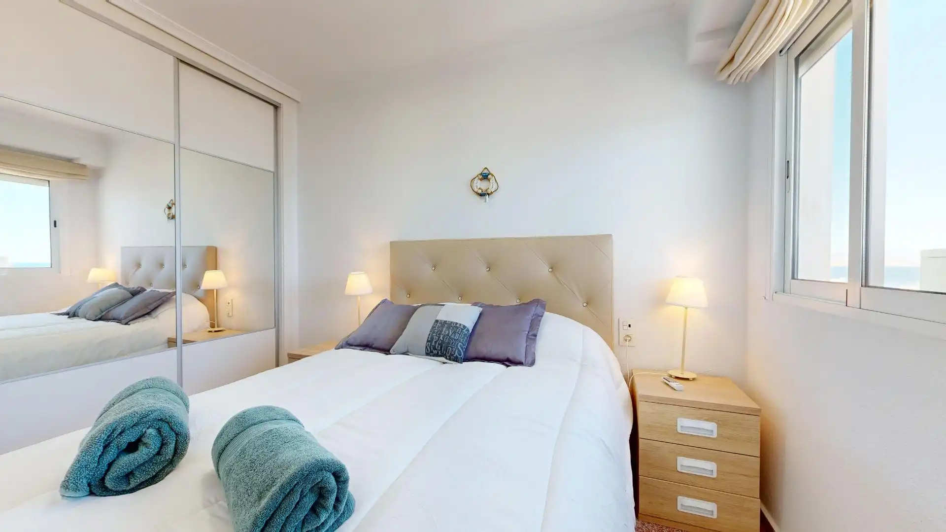 Dormitori de Apartament de lloguer en Elche / Elx amb Aire condicionat, Calefacció i Terrassa