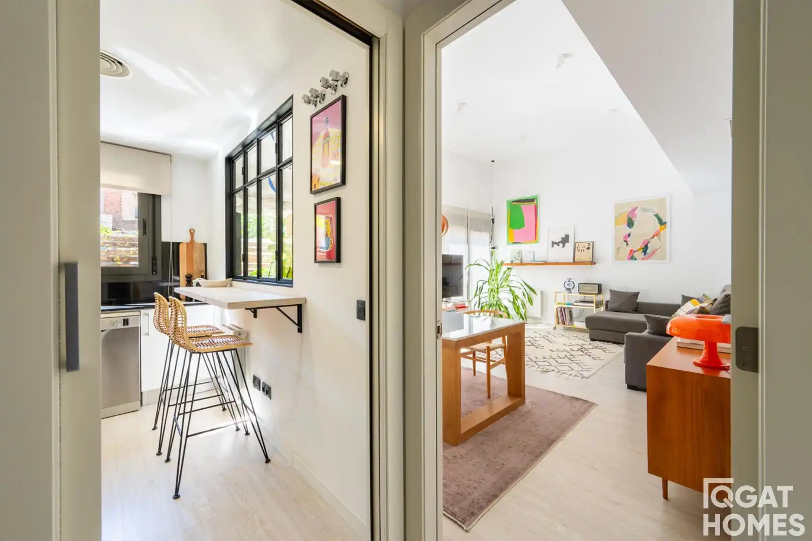 Sala de estar de Piso en venta en Sant Cugat del Vallès con Aire acondicionado, Calefacción y Terraza