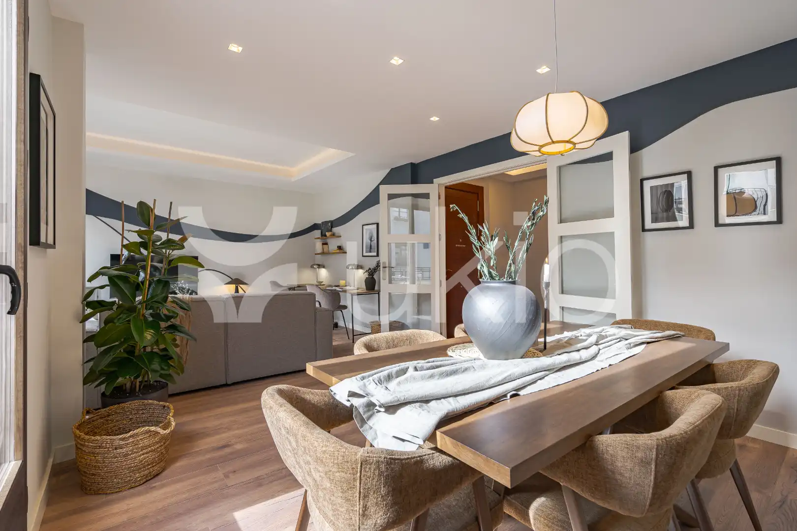 Sala de estar de Apartamento de alquiler en Madrid con Aire acondicionado, Calefacción y Amueblado