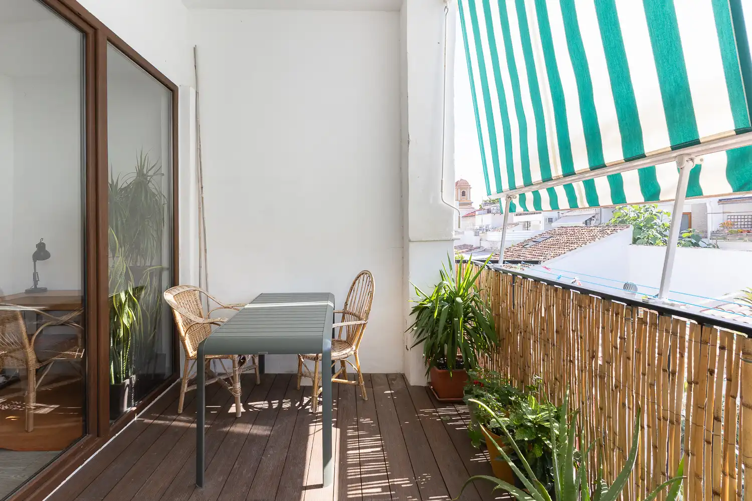 Terrasse von Wohnung zur Miete in Valencia mit Klimaanlage, Heizung und Parkett
