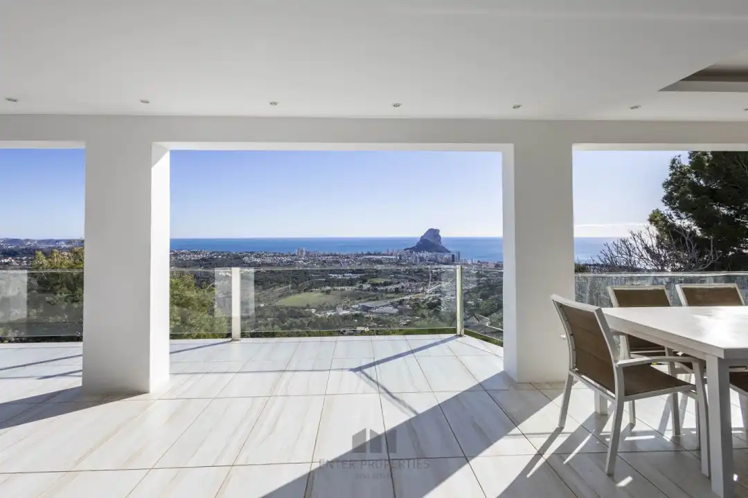 Terrace of Flat for rent in Calpe / Calp  with Air Conditioner, Heating and Terrace