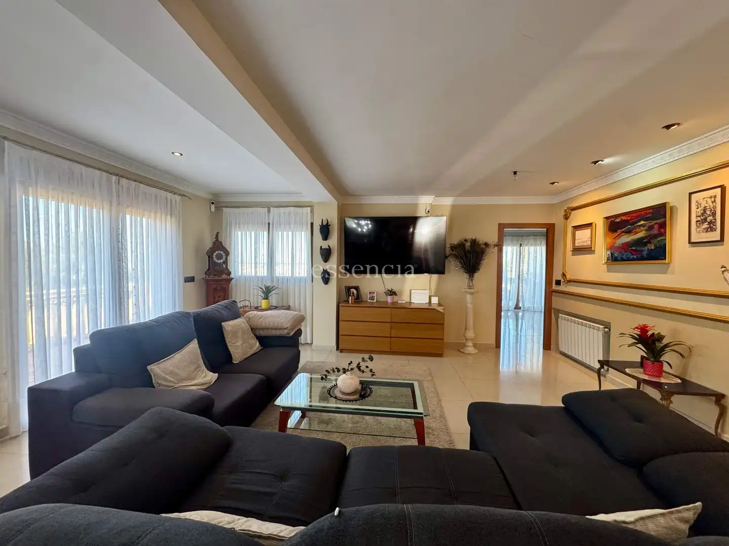 Sala de estar de Casa o chalet en venta en El Real de Gandia con Jardín privado, Terraza y Trastero