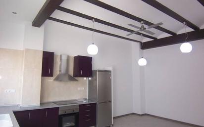 Kitchen of Flat to rent in  Valencia Capital  with Air Conditioner, Heating and Balcony