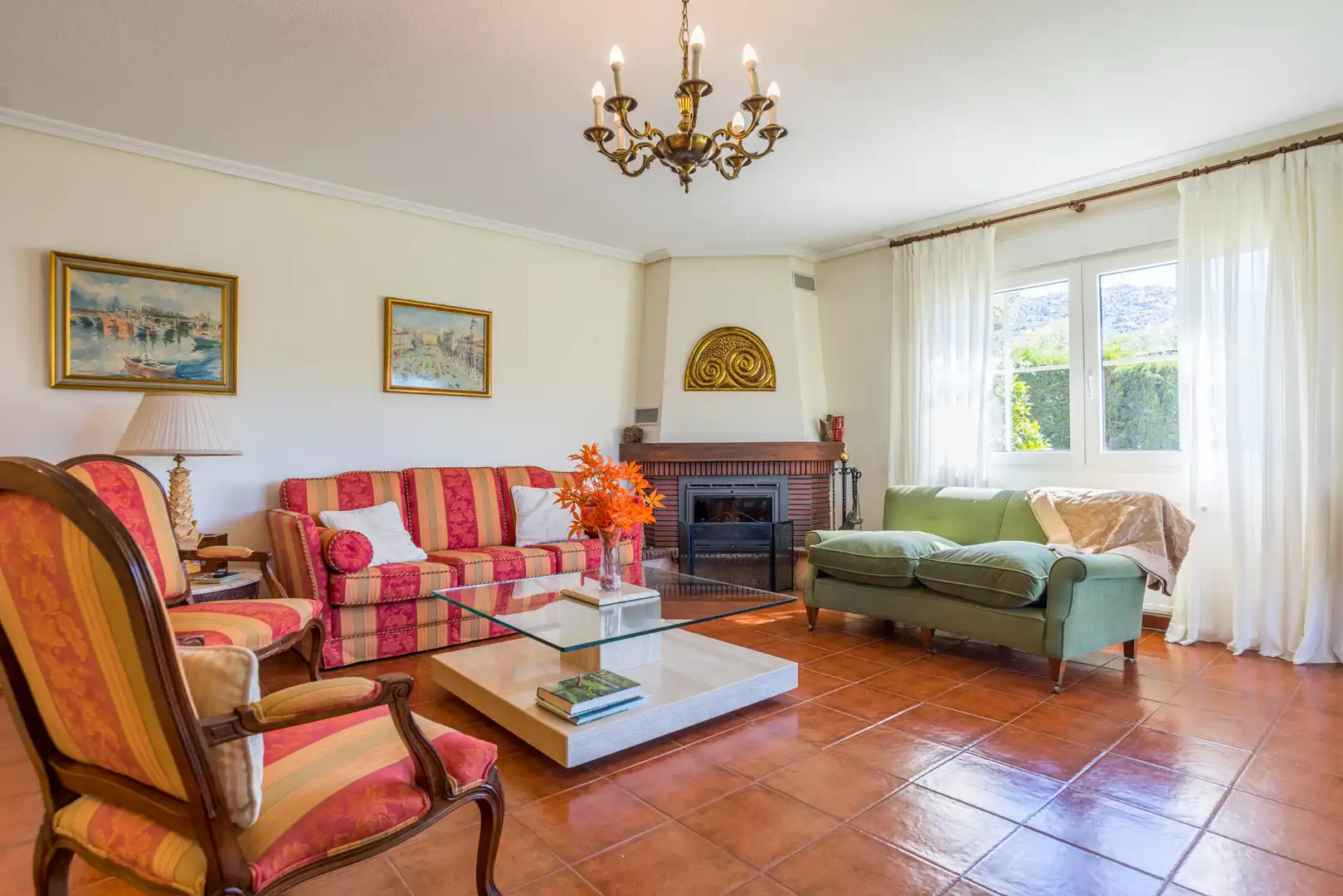 Living room of Houses for sale in Collado Villalba  with Air Conditioner, Heating and Private garden