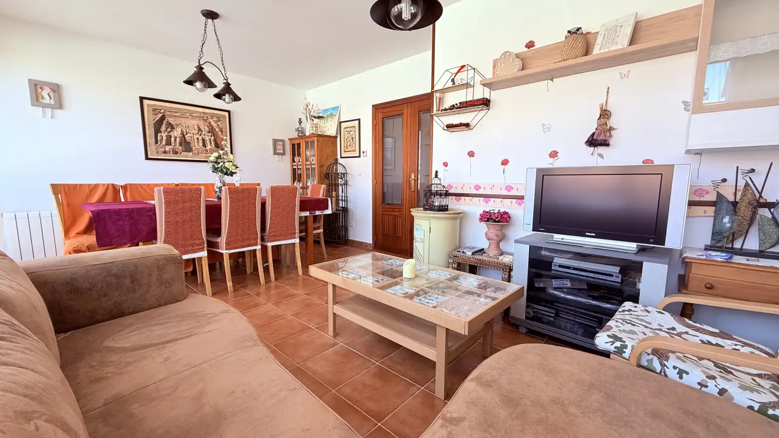 Sala de estar de Casa adosada en venta en Alfoz de Lloredo con Calefacción, Jardín privado y Terraza