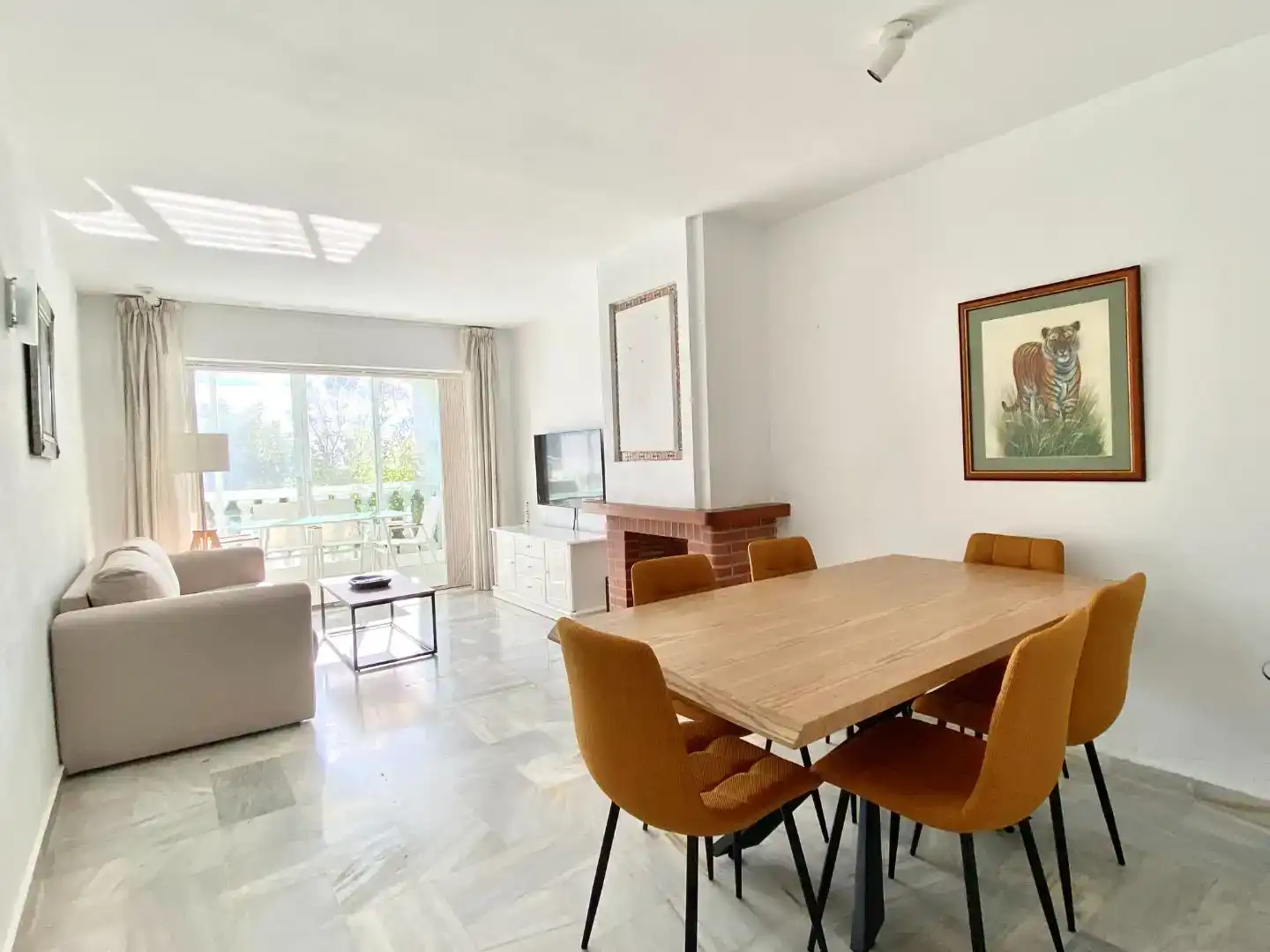 Esszimmer von Wohnung zur Miete in Mijas mit Schwimmbad
