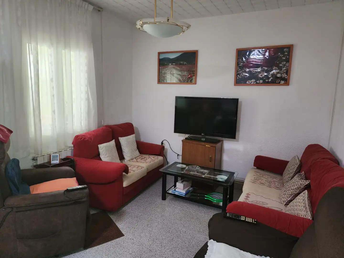 Living room of Flat for sale in Sant Joan Despí  with Heating, Furnished and Oven