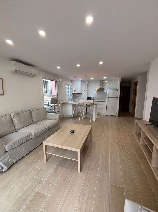 Living room of Apartment to rent in Alicante / Alacant  with Air Conditioner, Heating and Parquet flooring