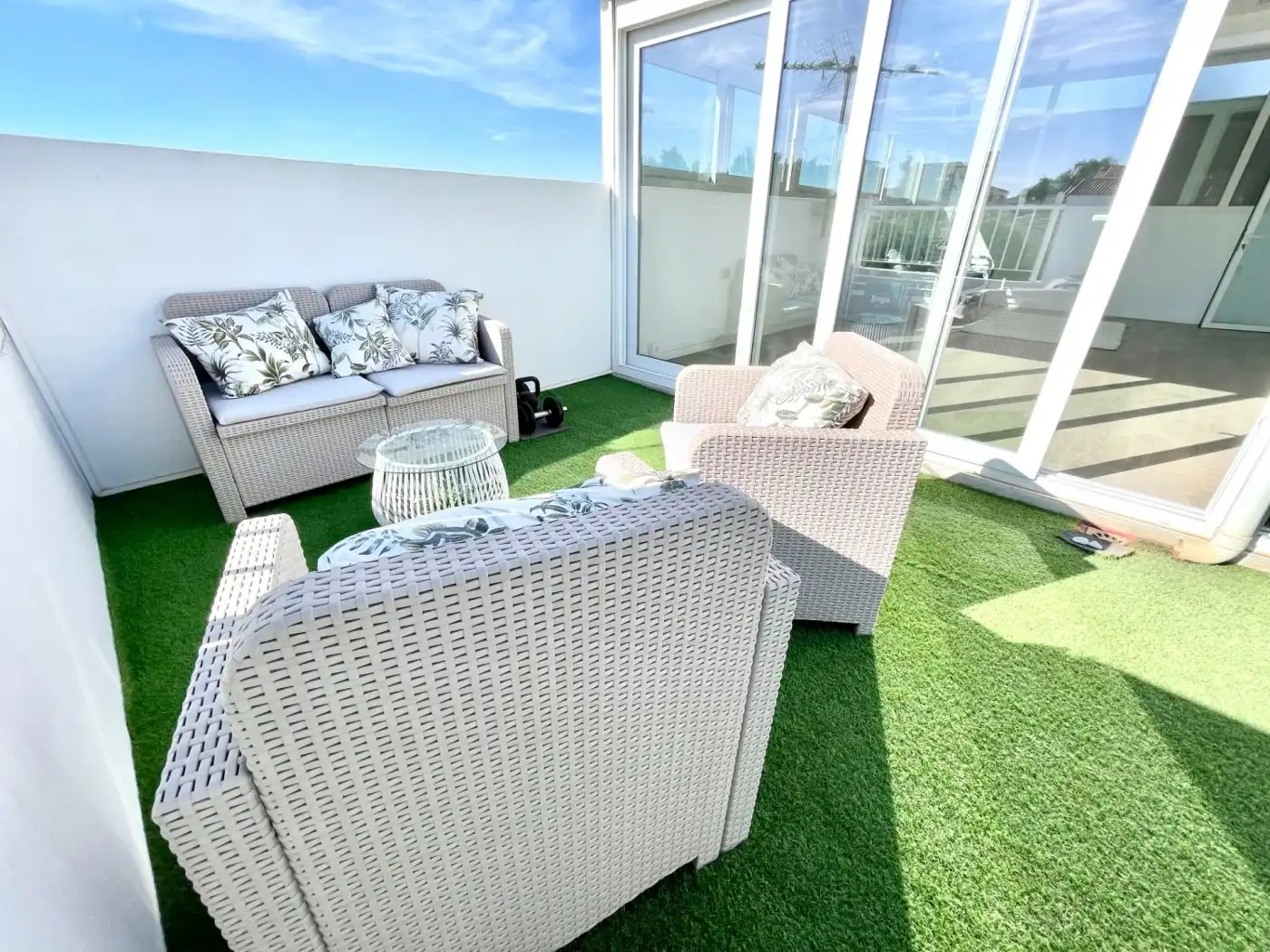 Terrace of Houses for rent in San Fulgencio  with Air Conditioner, Heating and Private garden