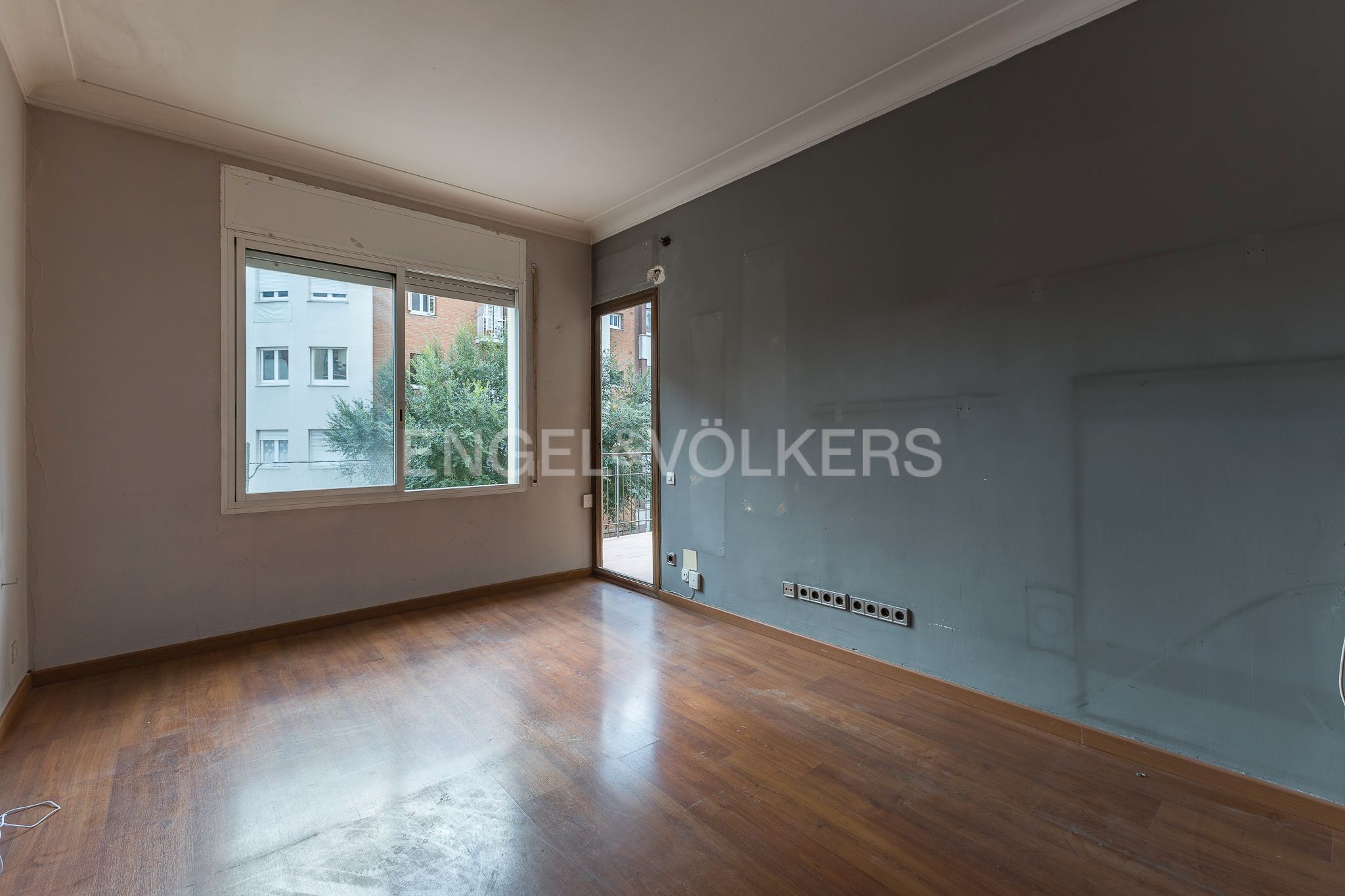 Sala d'estar de Apartament en venda en  Barcelona Capital amb Calefacció, Parquet i Terrassa
