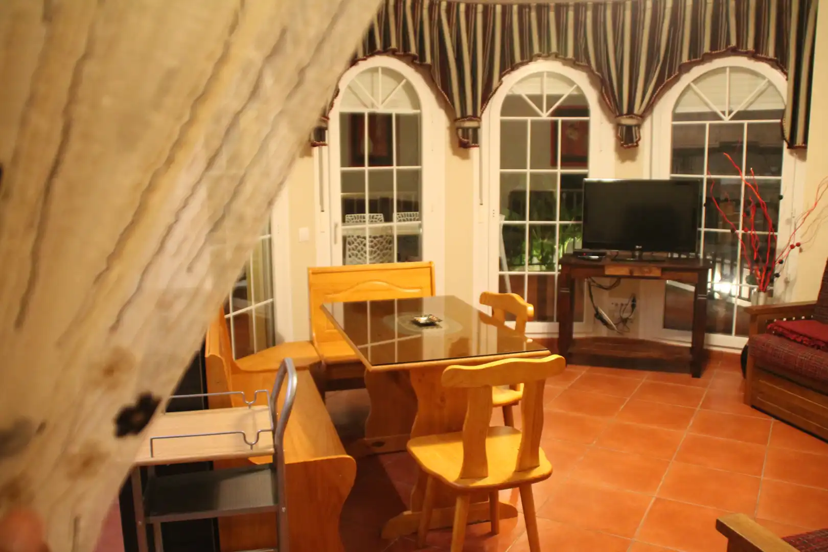 Menjador de Casa o xalet de lloguer en Peñíscola / Peníscola amb Aire condicionat, Calefacció i Jardí privat