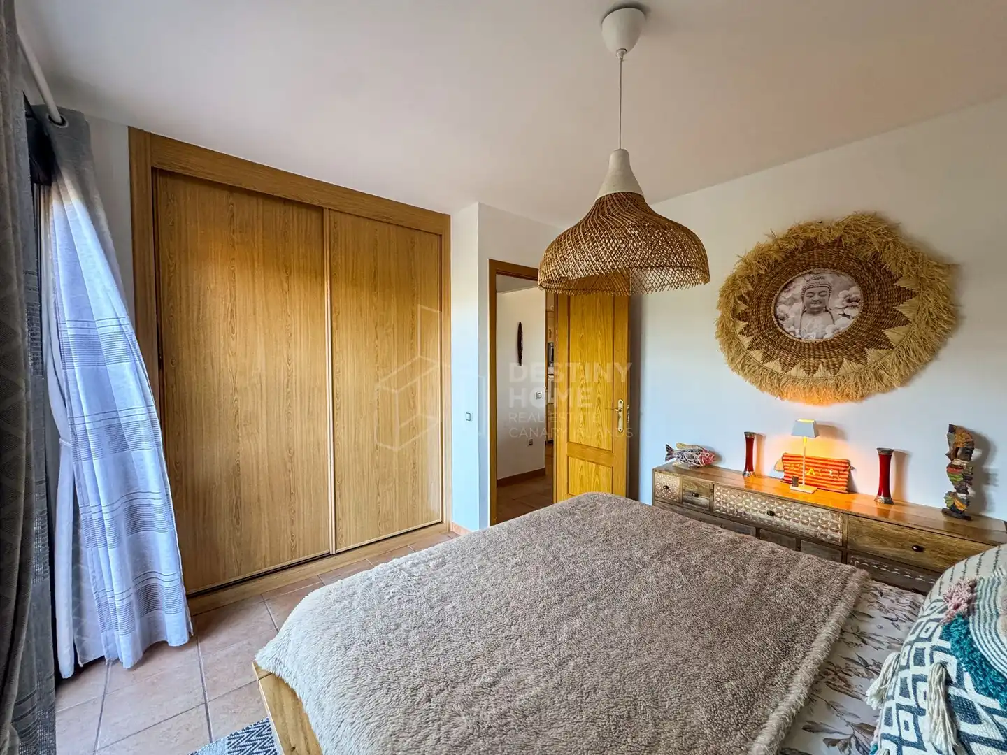 Dormitori de Casa adosada en venda en La Oliva amb Aire condicionat, Jardí privat i Terrassa