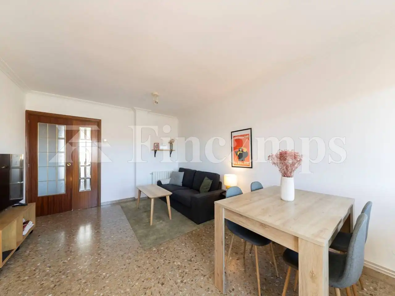 Wohnzimmer von Wohnung zum Verkauf in Sabadell mit Heizung, Terrasse und Balkon