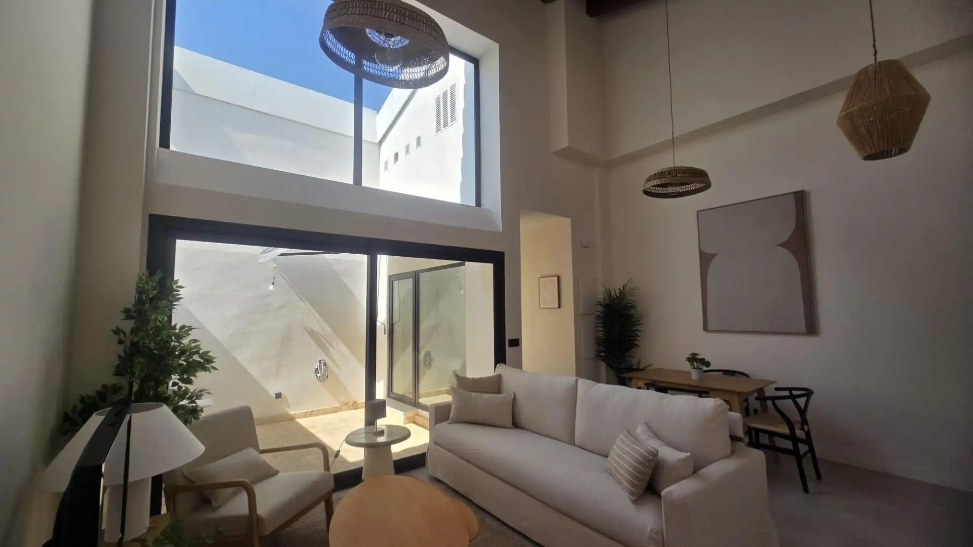 Sala de estar de Piso de alquiler en Jerez de la Frontera con Aire acondicionado, Calefacción y Terraza