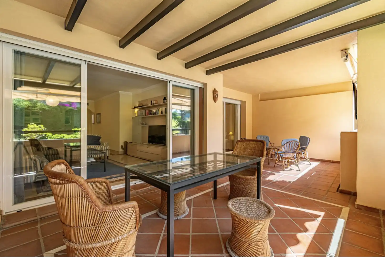 Terrasse von Wohnungen zum Verkauf in Marbella mit Klimaanlage, Terrasse und Abstellraum