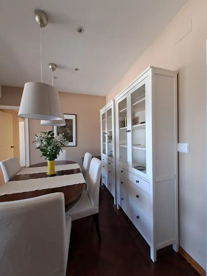 Comedor de Piso de alquiler en A Coruña Capital  con Calefacción, Terraza y Amueblado