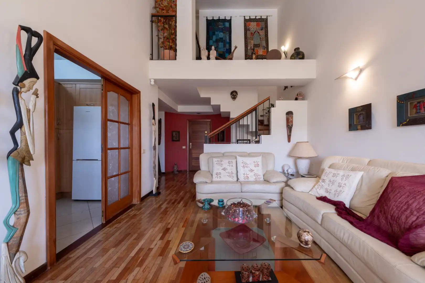 Sala d'estar de Casa adosada en venda en Santa Brígida amb Jardí privat, Terrassa i Piscina