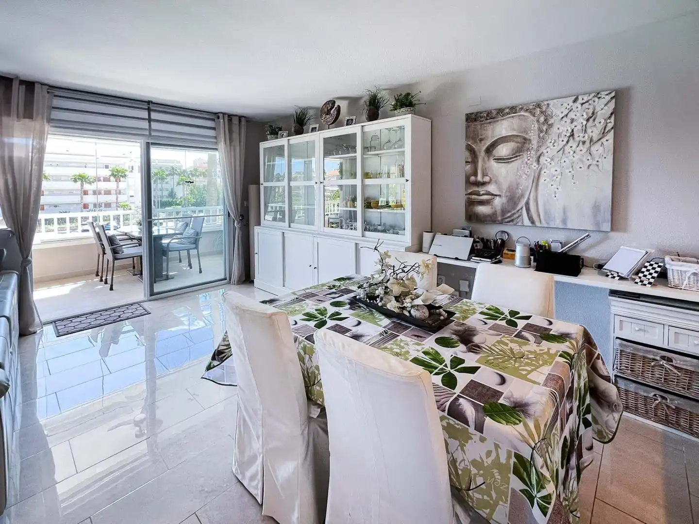 Dining room of Apartments for sale in L'Alfàs del Pi  with Air Conditioner, Private garden and Terrace