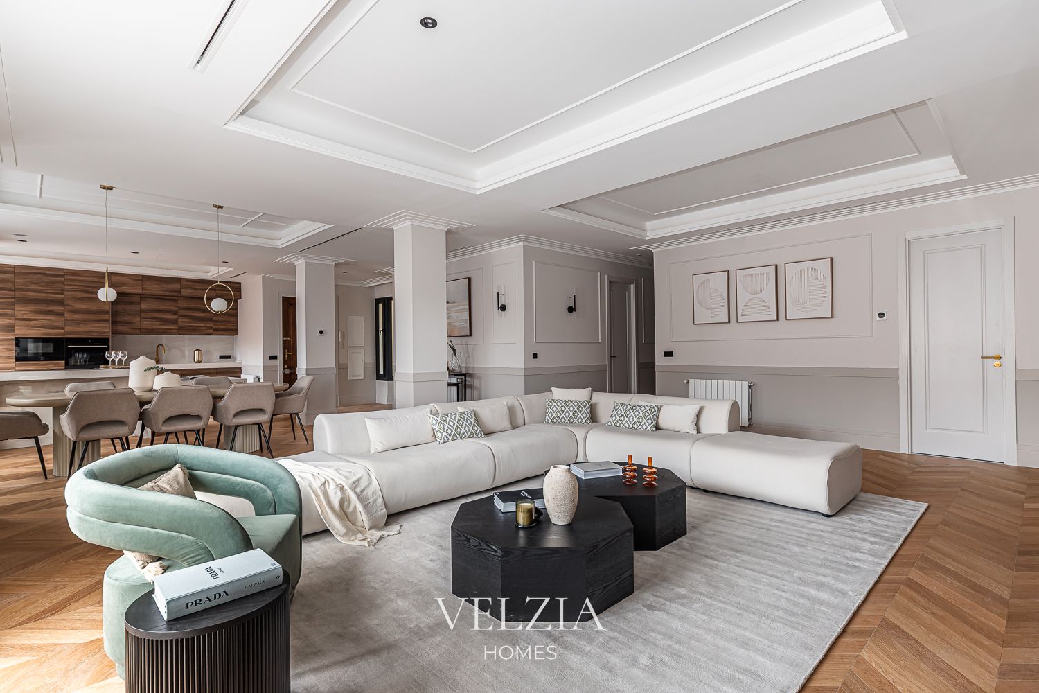 Living room of Flat for sale in  Madrid Capital  with Air Conditioner, Heating and Terrace