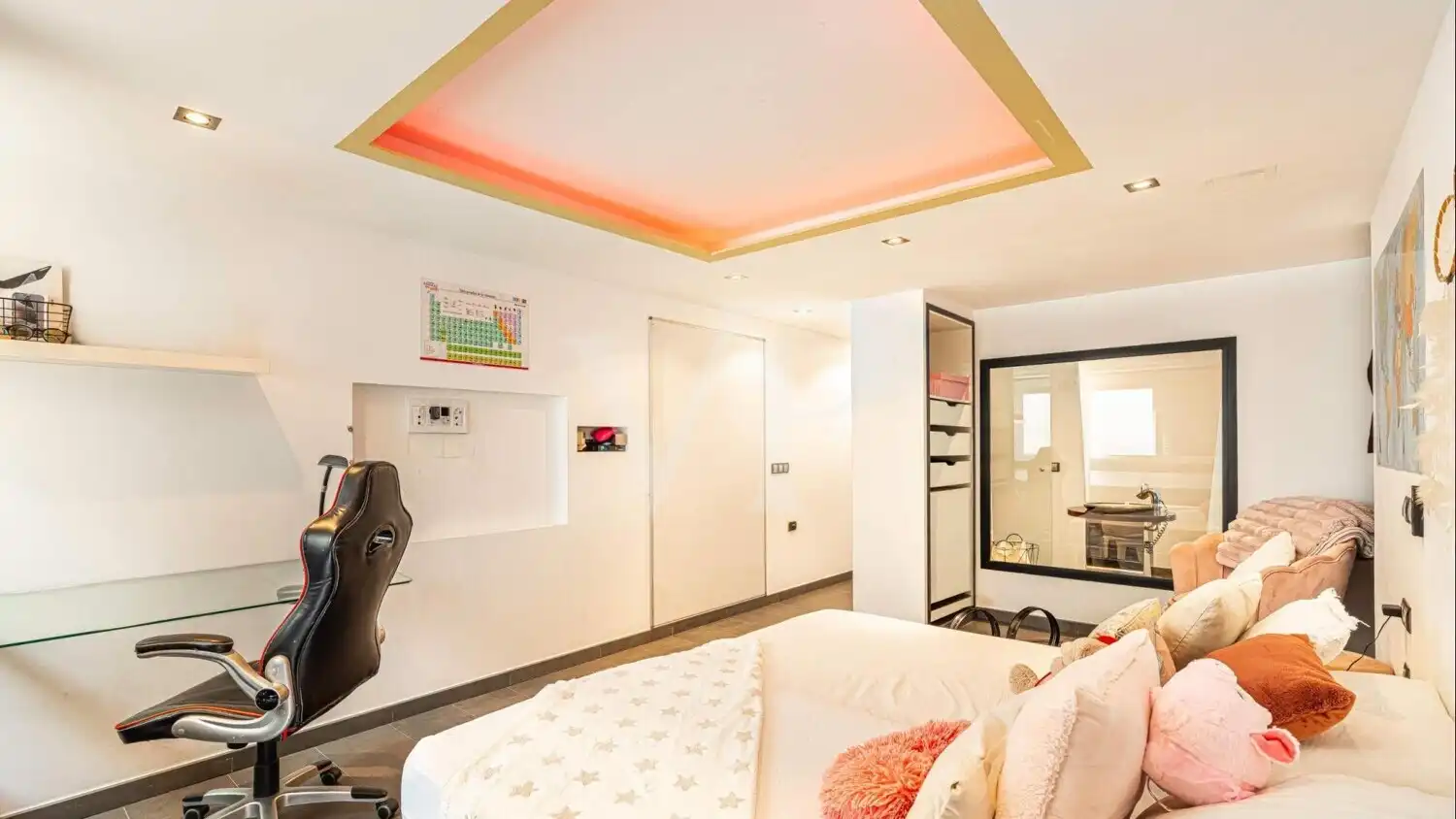 Bedroom of Houses for sale in Arona  with Air Conditioner, Parquet flooring and Terrace