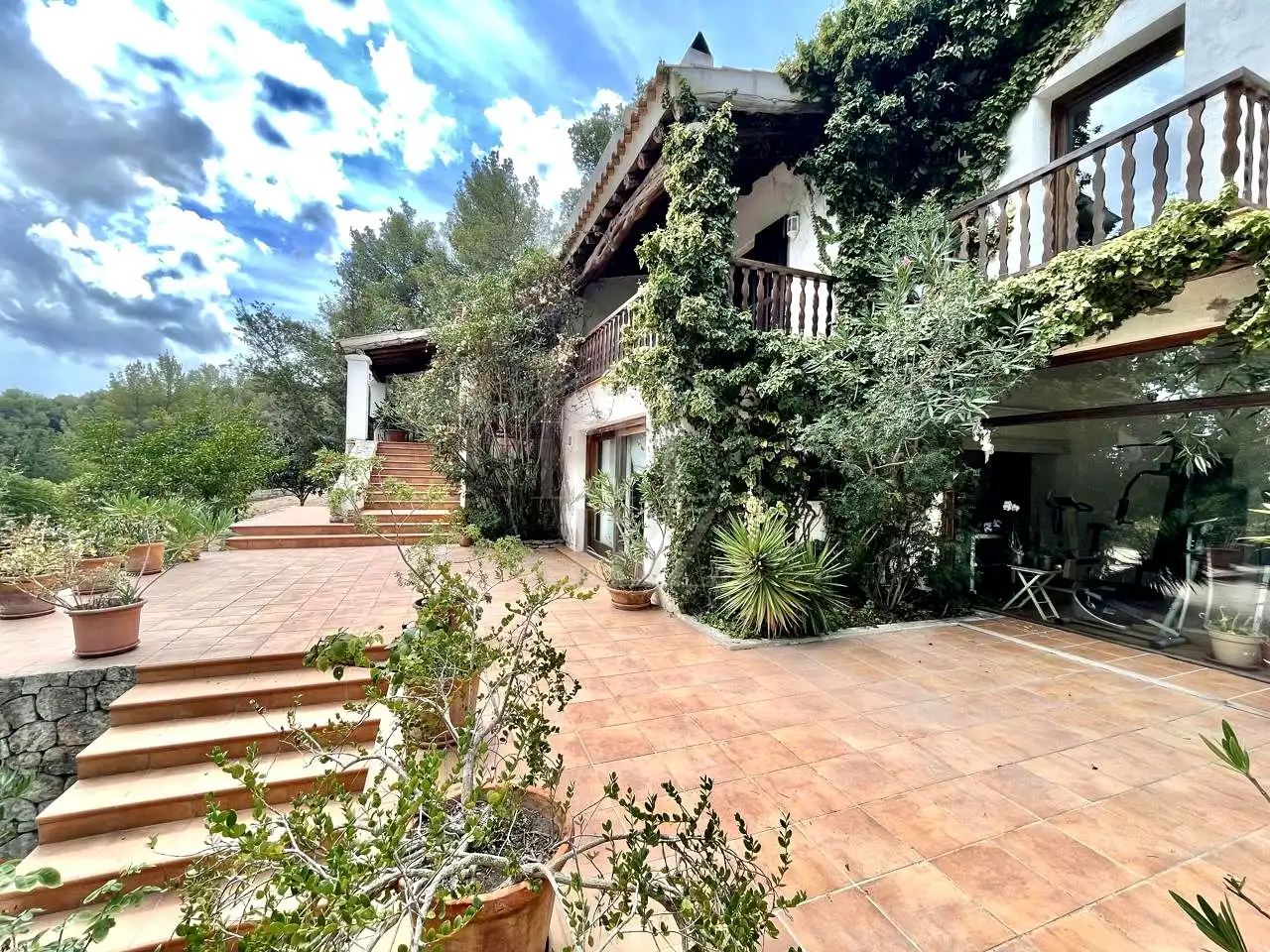 Jardí de Casa o xalet en venda en Sant Joan de Labritja amb Aire condicionat, Jardí privat i Piscina