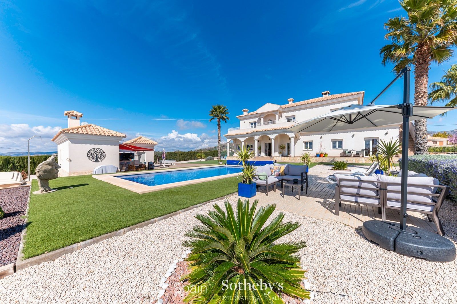 Vista exterior de Casa o chalet en venta en Sax con Aire acondicionado, Calefacción y Jardín privado