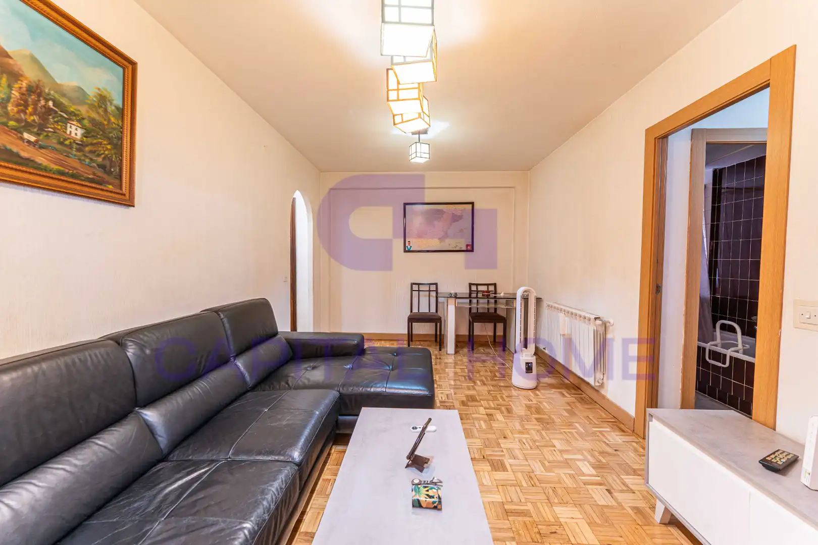 Sala d'estar de Pis en venda en Móstoles amb Calefacció, Parquet i Terrassa