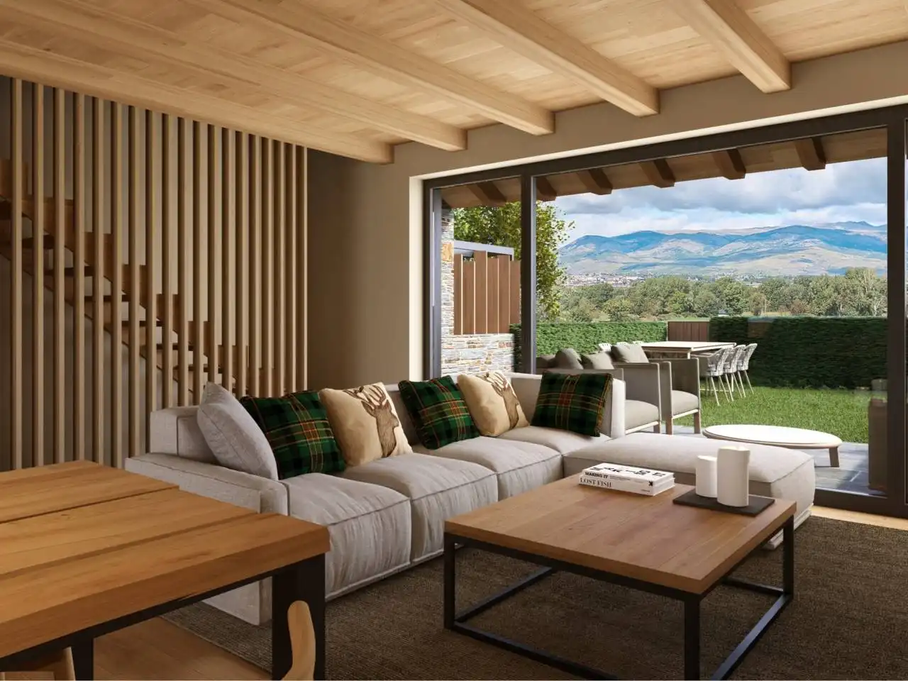 Wohnzimmer von Haus oder Chalet zum Verkauf in Puigcerdà mit Heizung, Privatgarten und Gemeinschaftspool