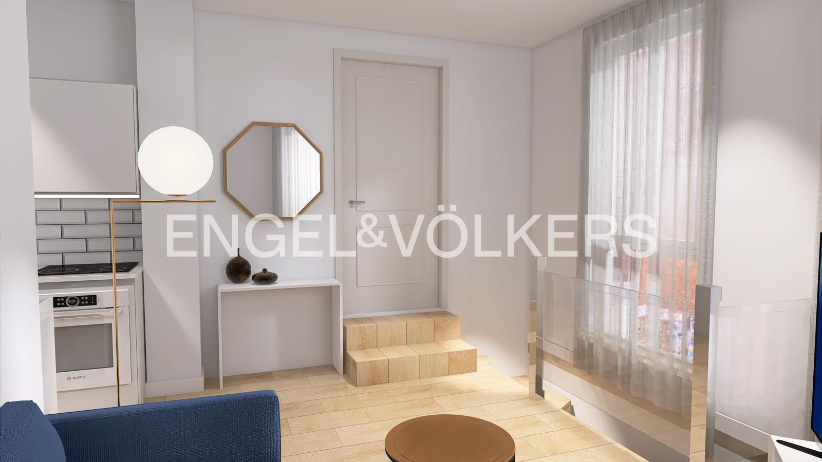 Sala d'estar de Apartament en venda en  Madrid Capital amb Aire condicionat i Calefacció