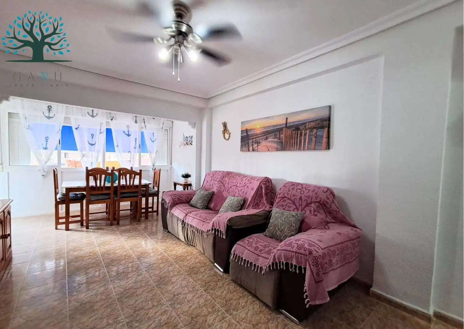 Living room of Apartments for sale in Mazarrón  with Terrace and Furnished