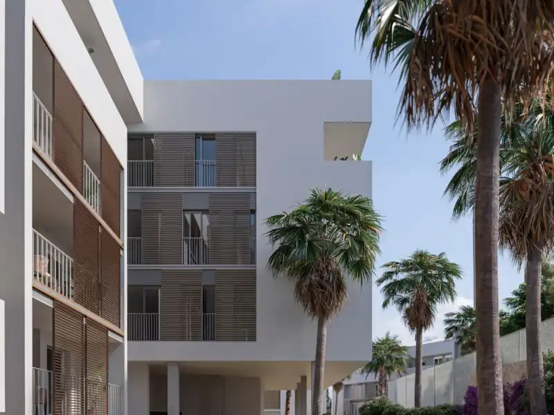 Vista exterior de Pis en venda en Jávea / Xàbia amb Aire condicionat, Jardí privat i Terrassa